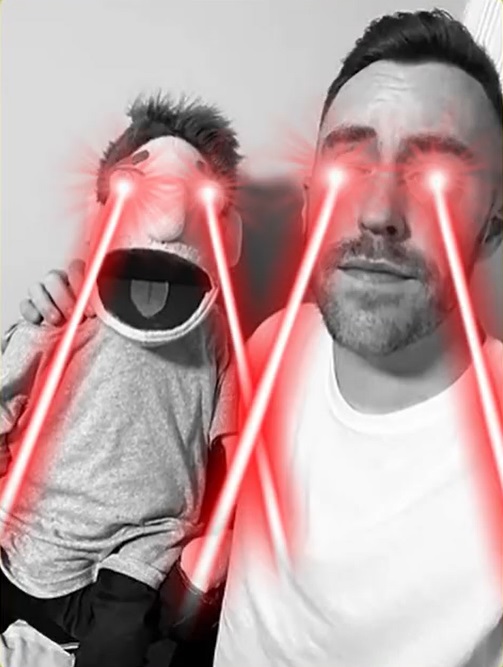 Laser Eyes Bitcoin Image